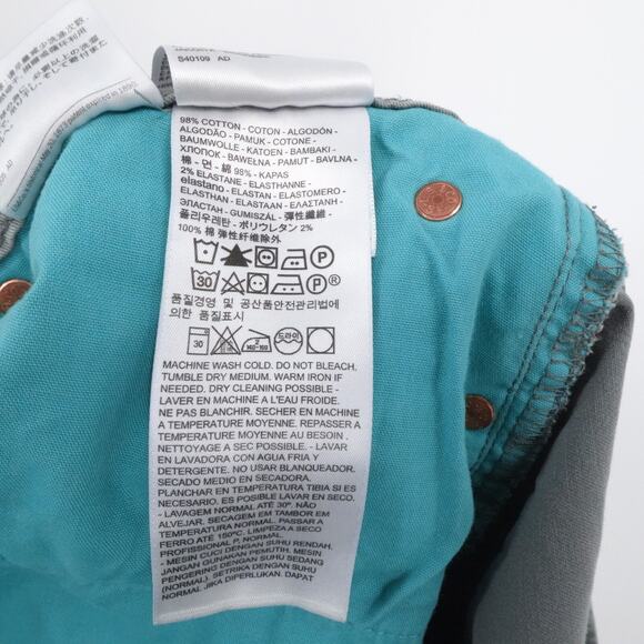 Levis 511 Commuter Jeans Mens 36x Blue City Cycling Preppy‎ Stretch Guset Pocket - Picture 11 of 11